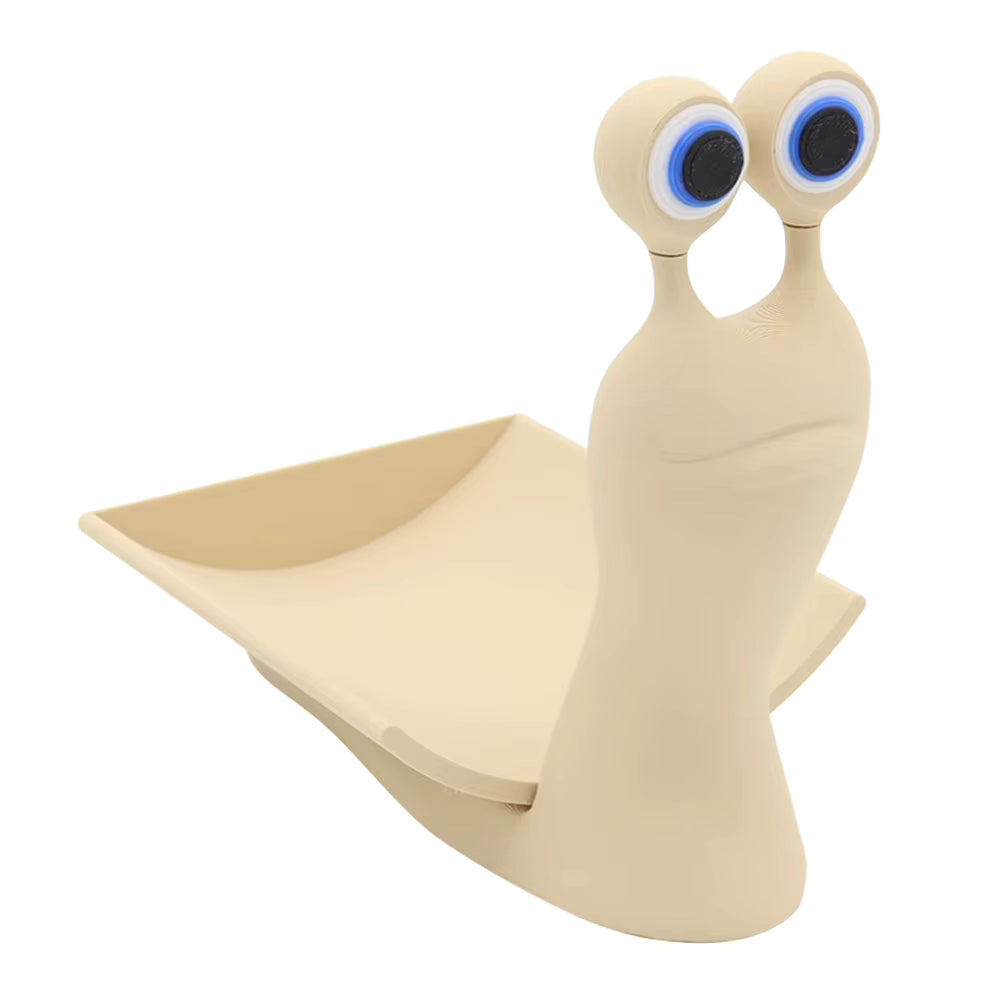 Snail-Shaped Toilet Paper Holder – Cute Bathroom Tissue Dispenser & Desk Organizer