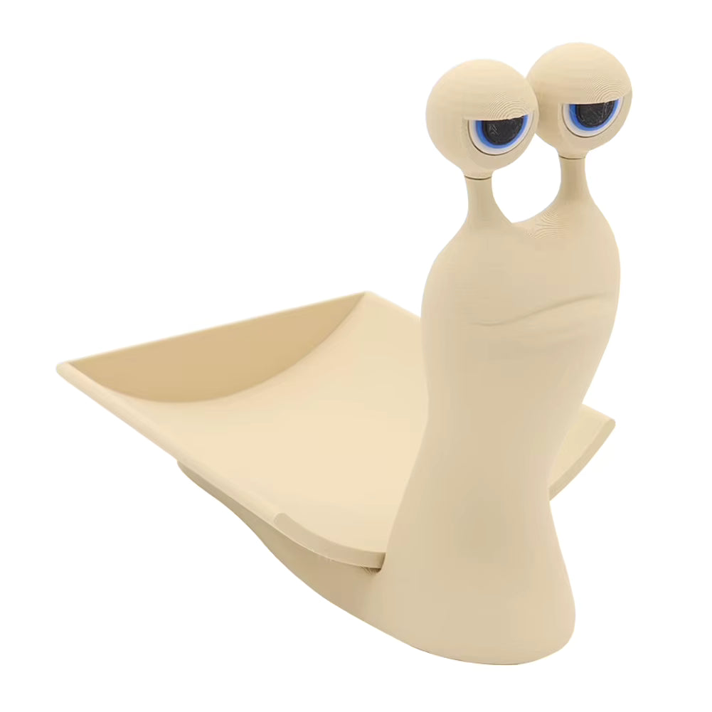 Snail-Shaped Toilet Paper Holder – Cute Bathroom Tissue Dispenser & Desk Organizer