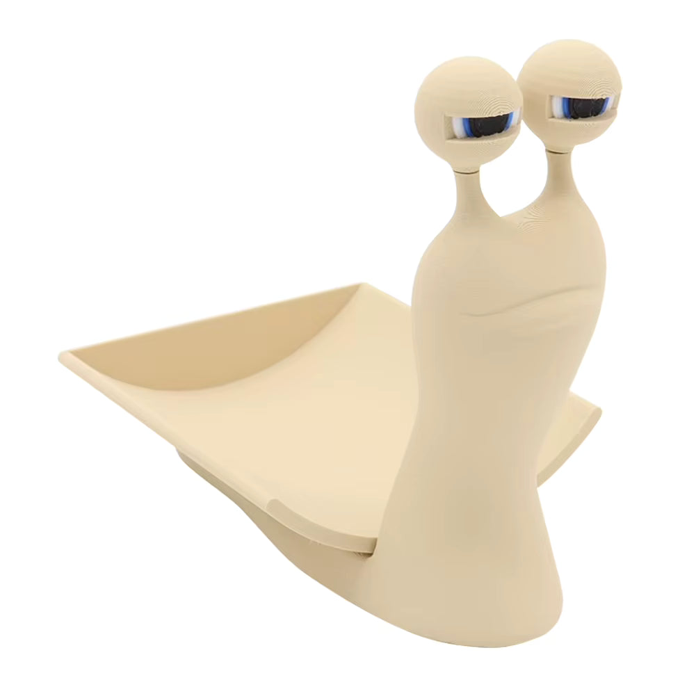 Snail-Shaped Toilet Paper Holder – Cute Bathroom Tissue Dispenser & Desk Organizer