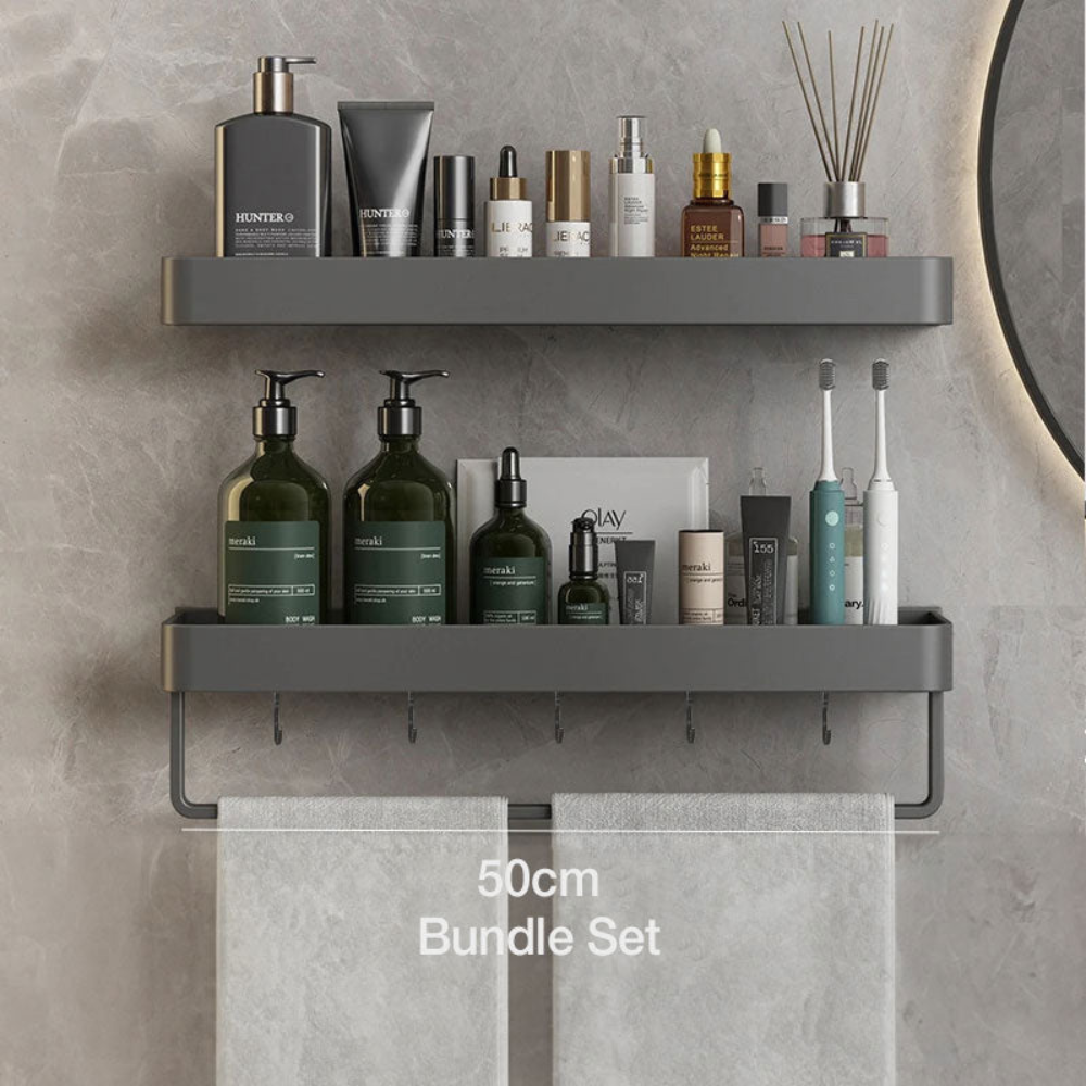 Bathroom Elegant Wall Rack | Contemporary Space Saving Design