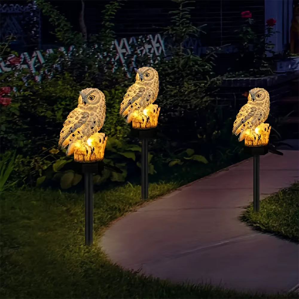 Owl Solar Garden Light – Waterproof Animal Lamp for Outdoor Decoration