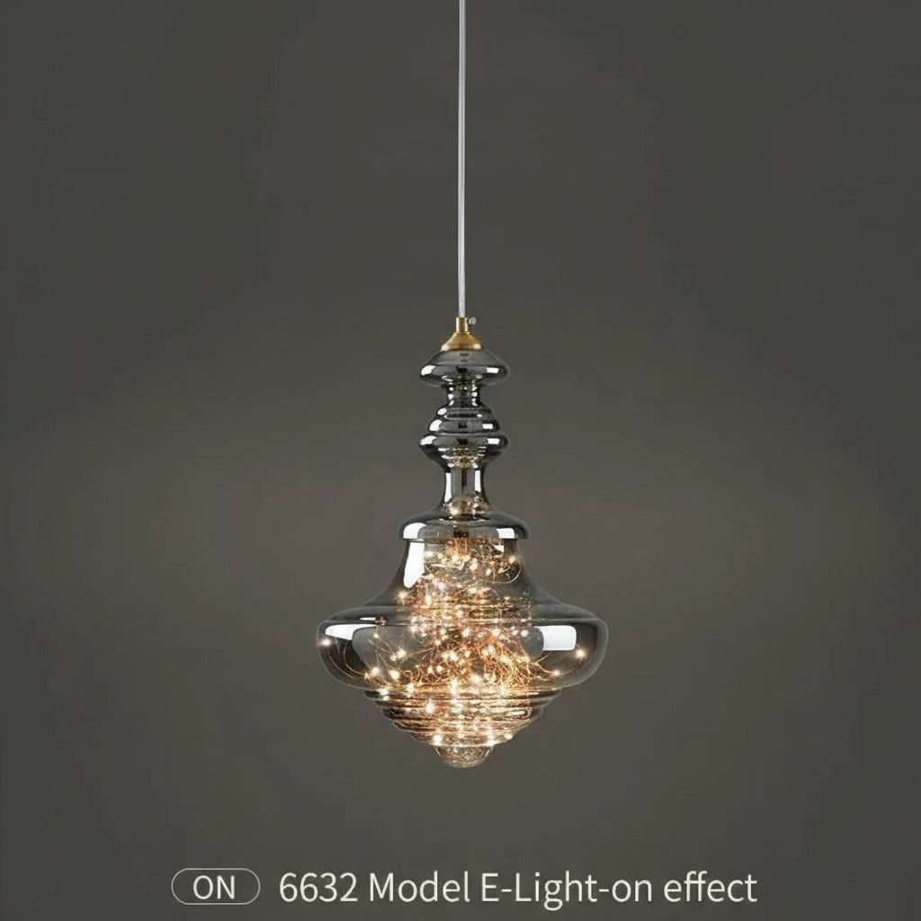 Modern Gold Copper Pendant Light – Elegant LED Ceiling Fixture for Bedroom & Living Room