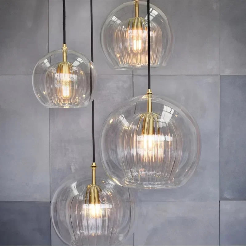 Modern Glass Pendant Light | LED Hanging Lamp for Home Décor