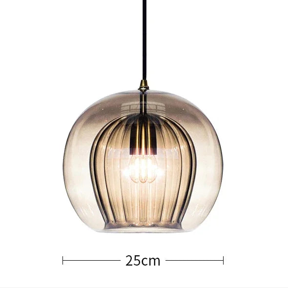Modern Glass Pendant Light | LED Hanging Lamp for Home Décor