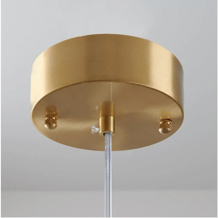 Modern Gold Copper Pendant Light – Elegant LED Ceiling Fixture for Bedroom & Living Room