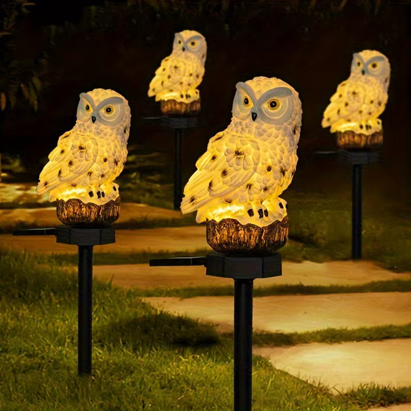Owl Solar Garden Light – Waterproof Animal Lamp for Outdoor Decoration