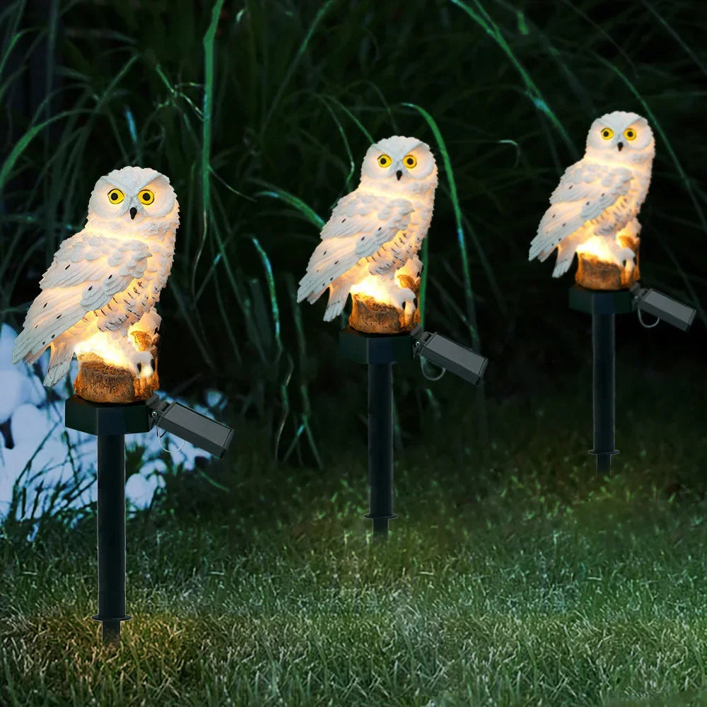 Owl Solar Garden Light – Waterproof Animal Lamp for Outdoor Decoration