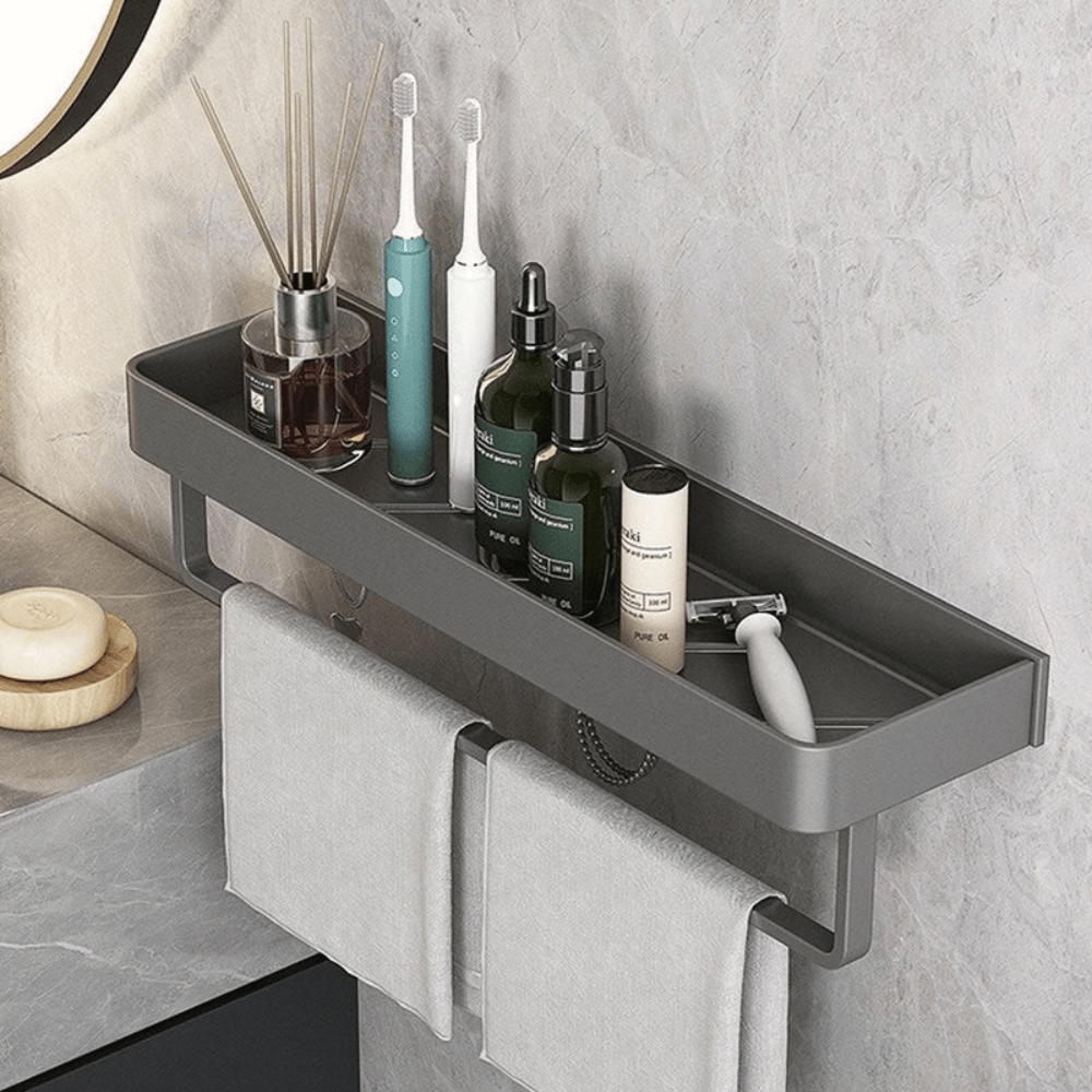 Bathroom Elegant Wall Rack | Contemporary Space Saving Design - Kyrafy