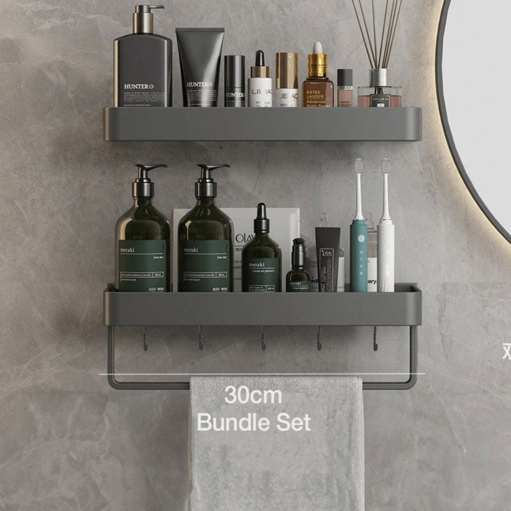 Bathroom Elegant Wall Rack | Contemporary Space Saving Design - Kyrafy