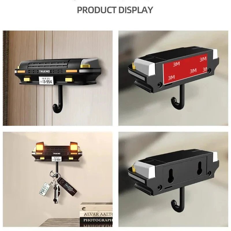 Car Headlight LED Key Holder – Wall Hook Organizer - Kyrafy