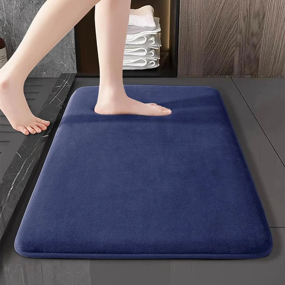 Coral Velvet Super Absorbent Bath Mat – Non - Slip Quick - Dry Bathroom Rug - Kyrafy