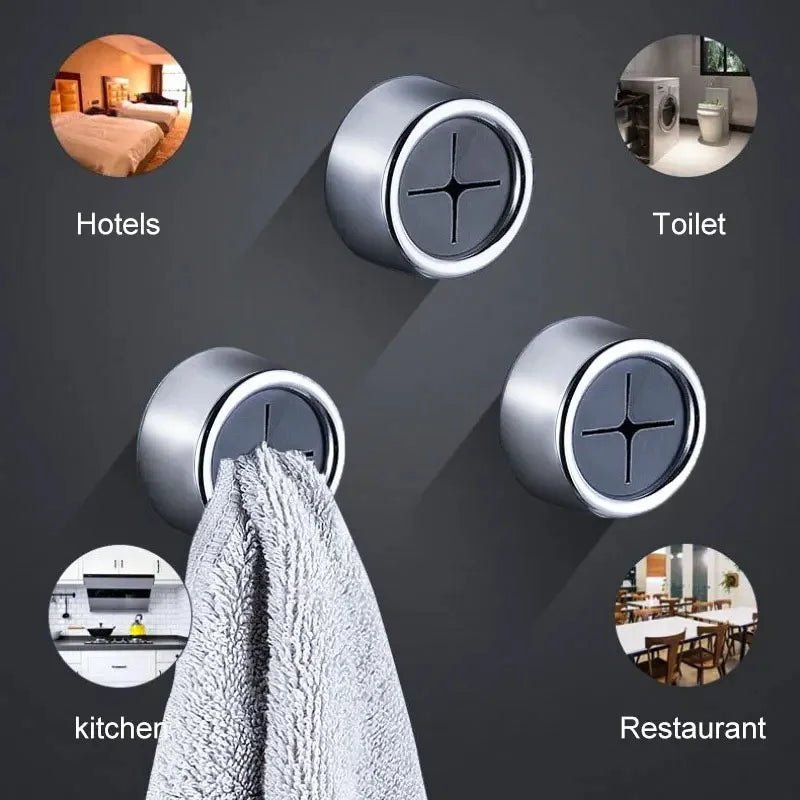 Creative Small Wall Hooks – No - Drill Adhesive Hooks for Kitchen, Bathroom & Home Organization (Set of 3) - Kyrafy