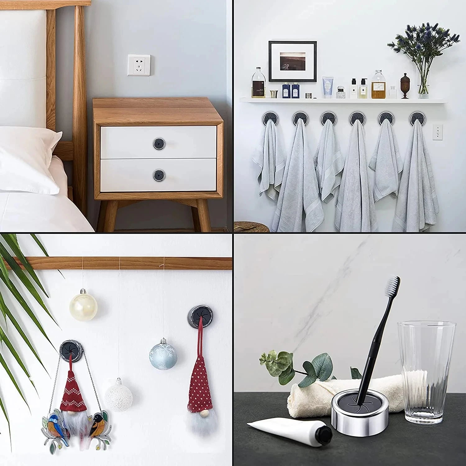 Creative Small Wall Hooks – No - Drill Adhesive Hooks for Kitchen, Bathroom & Home Organization (Set of 3) - Kyrafy