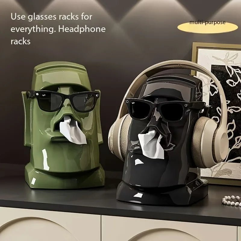 Creative Stone Figure Tissue Box – Modern Decorative Tissue Holder for Home & Office - Kyrafy