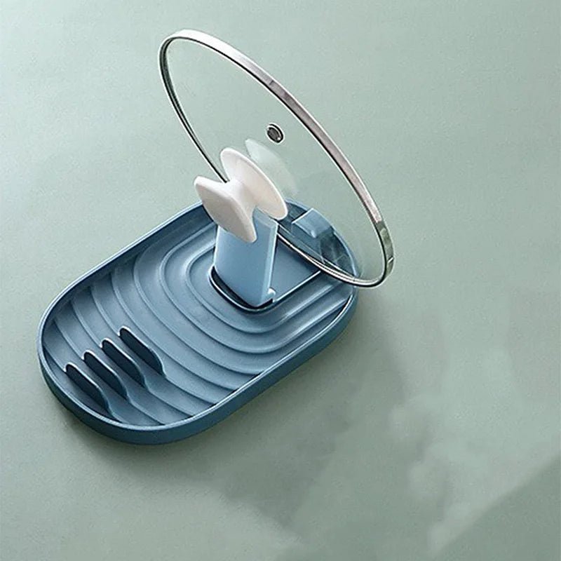 Foldable Pot Lid and Utensil Holder – Eco - Friendly Spoon Rest & Kitchen Organizer - Kyrafy