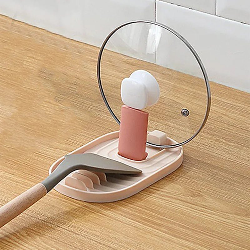 Foldable Pot Lid and Utensil Holder – Eco - Friendly Spoon Rest & Kitchen Organizer - Kyrafy