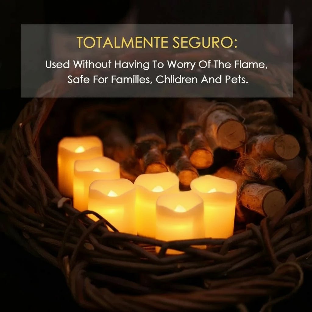 Heart - Shaped Flameless LED Tealight Candles – Battery Operated Romantic Lights for Wedding & Home Décor - Kyrafy