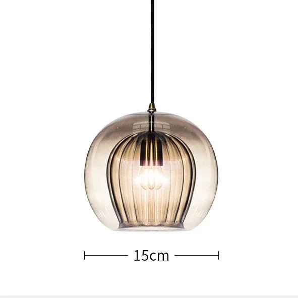 Modern Glass Pendant Light | LED Hanging Lamp for Home Décor - Kyrafy