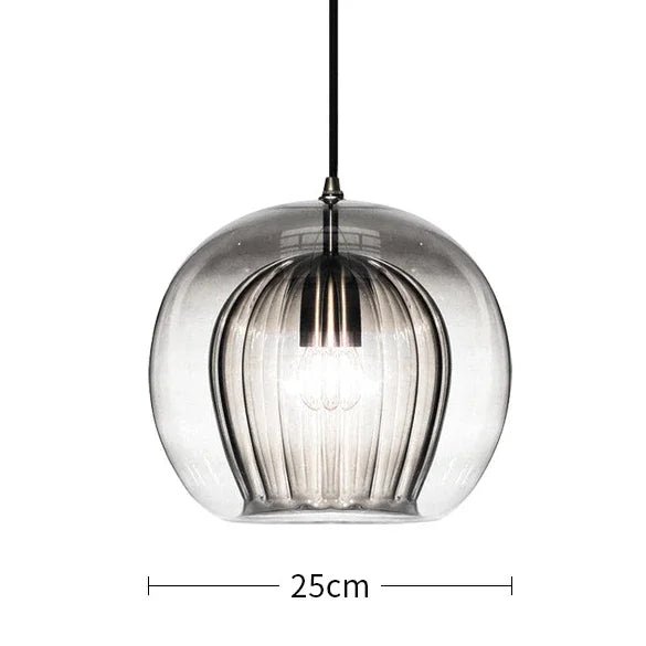 Modern Glass Pendant Light | LED Hanging Lamp for Home Décor - Kyrafy