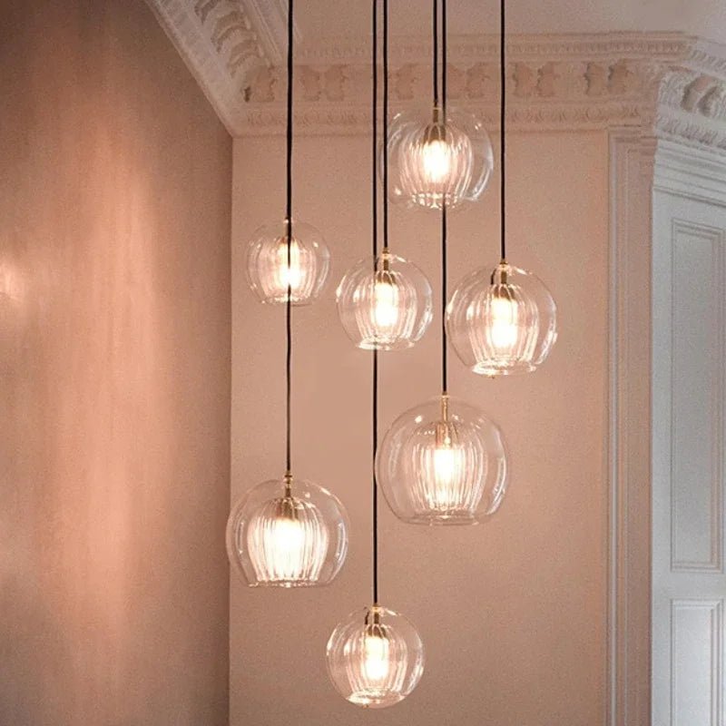 Modern Glass Pendant Light | LED Hanging Lamp for Home Décor - Kyrafy