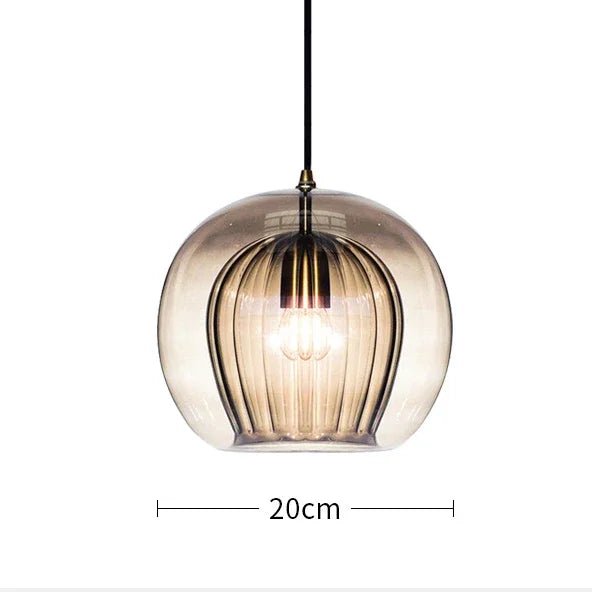 Modern Glass Pendant Light | LED Hanging Lamp for Home Décor - Kyrafy
