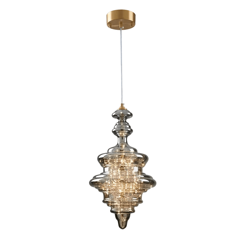 Modern Gold Copper Pendant Light – Elegant LED Ceiling Fixture for Bedroom & Living Room - Kyrafy