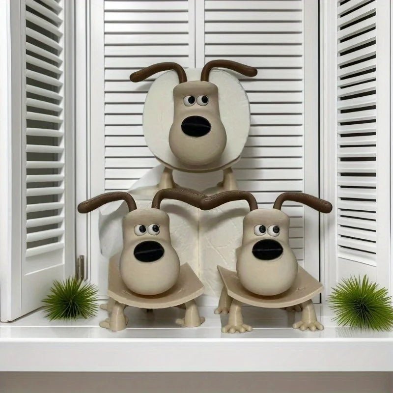 Puppy Toilet Paper Holder – Cute Dog Design Bathroom Organizer & Home Decor - Kyrafy