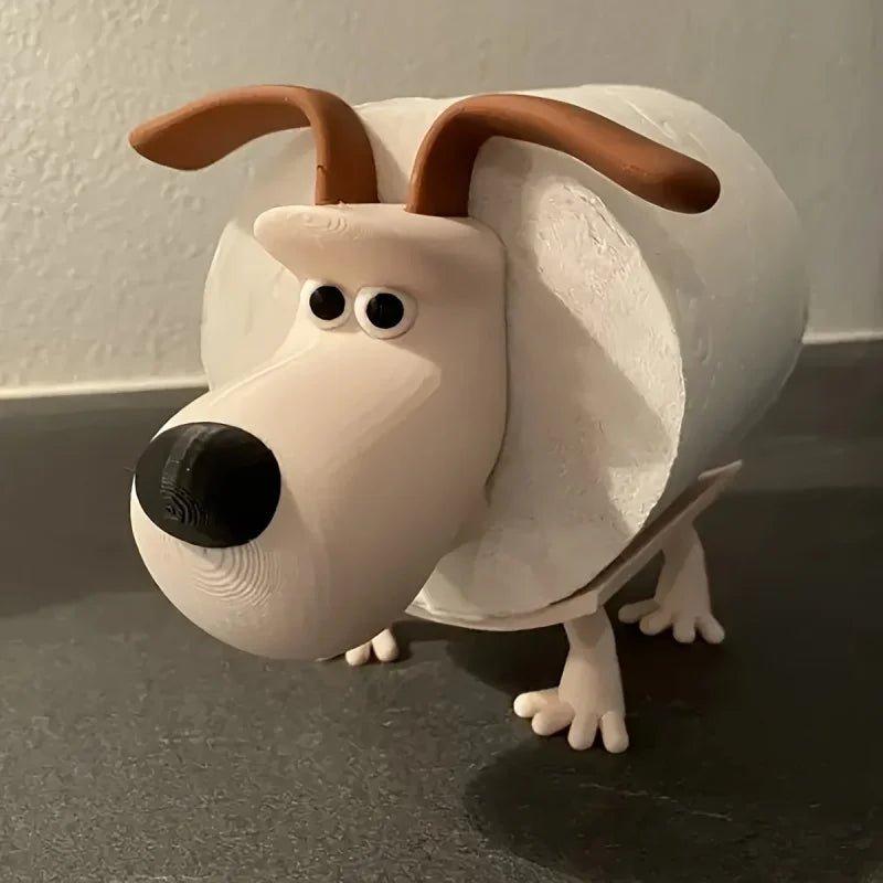 Puppy Toilet Paper Holder – Cute Dog Design Bathroom Organizer & Home Decor - Kyrafy