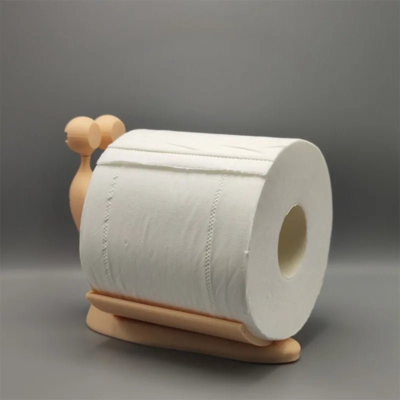 Snail - Shaped Toilet Paper Holder – Cute Bathroom Tissue Dispenser & Desk Organizer - Kyrafy