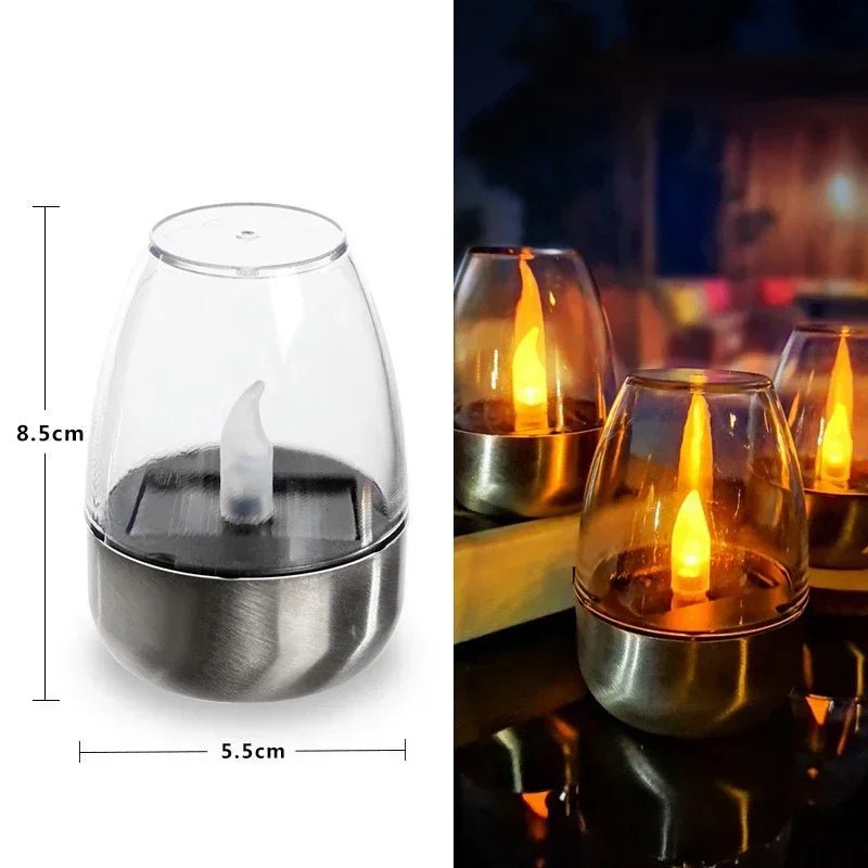 Solar Candle Lamp – Warm Flickering LED Light for Outdoor Garden & Patio Decor - Kyrafy