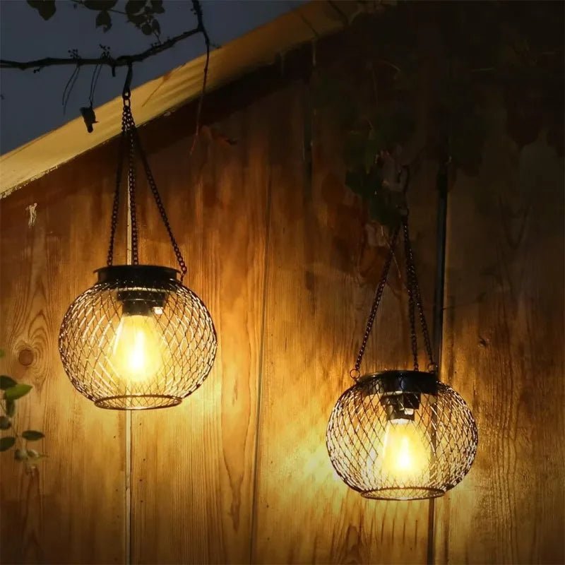 Solar Fairy Lantern – Waterproof Metal Hanging Light for Garden & Patio Decor - Kyrafy