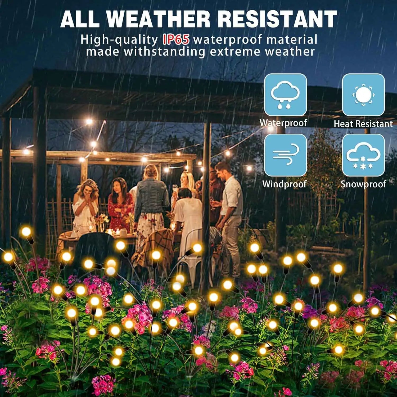 Solar Firefly Garden Lights – Swaying LED Fairy Lights for Outdoor Yard & Pathway Decoration - Kyrafy