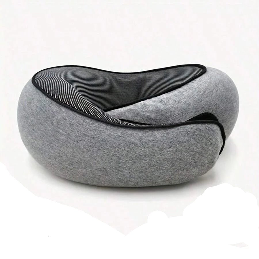 Travel Neck Pillow with Memory Foam – Ergonomic U - Shaped Support & Washable Cover - Kyrafy