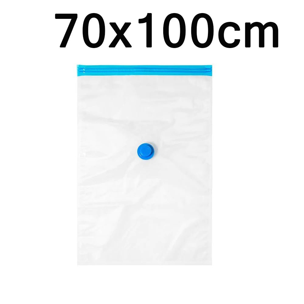 Vacuum Storage Bags Set – 6 - Pack Space Saver with Hand Pump for Clothes, Bedding & Travel Organization - Kyrafy