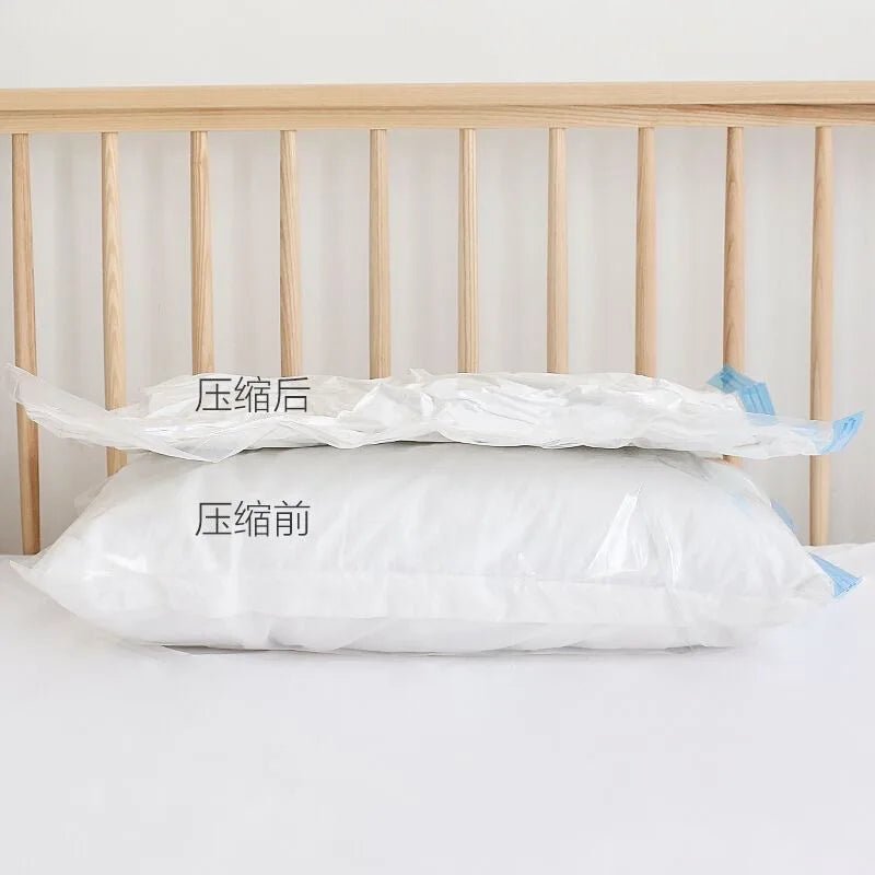 Vacuum Storage Bags Set – 6 - Pack Space Saver with Hand Pump for Clothes, Bedding & Travel Organization - Kyrafy