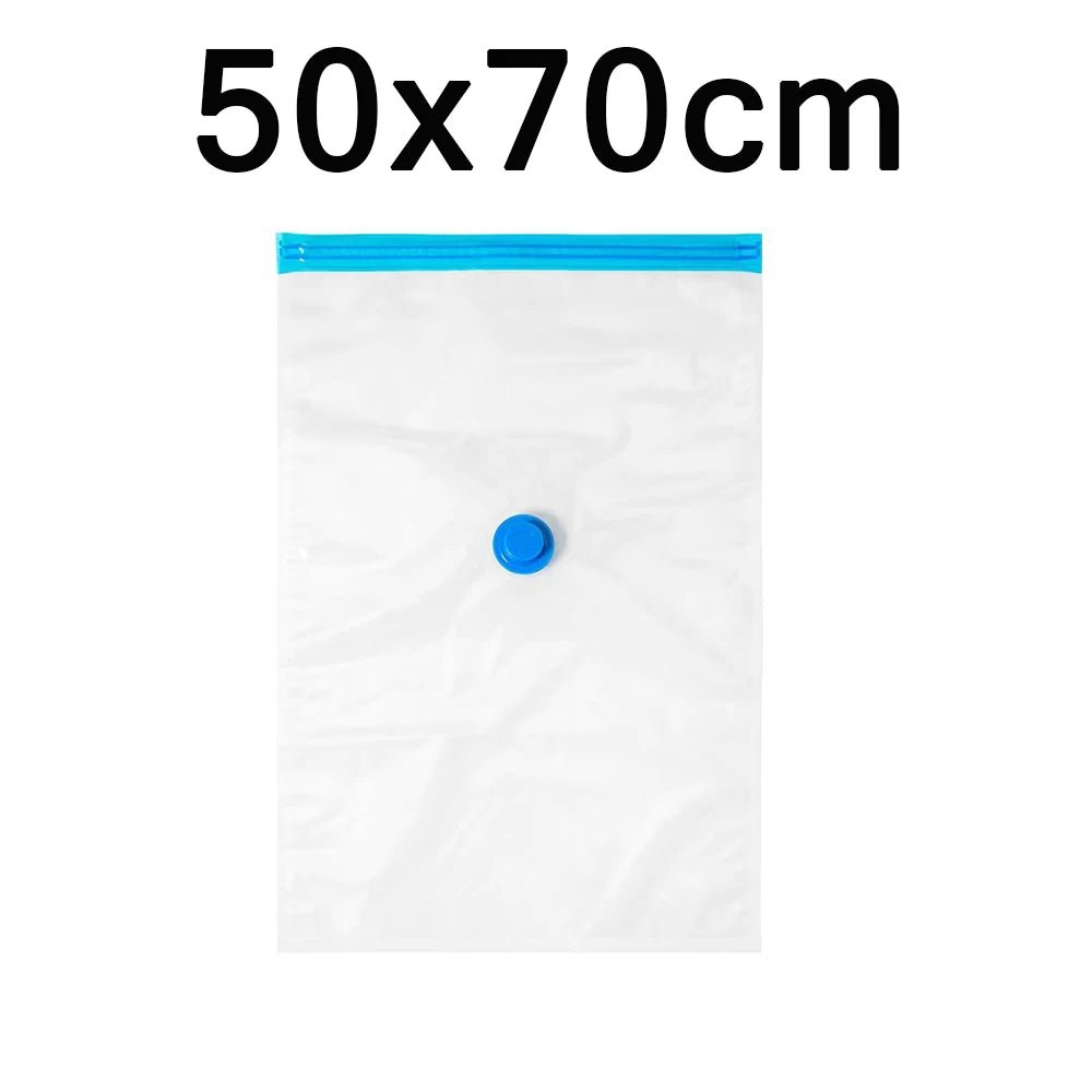 Vacuum Storage Bags Set – 6 - Pack Space Saver with Hand Pump for Clothes, Bedding & Travel Organization - Kyrafy