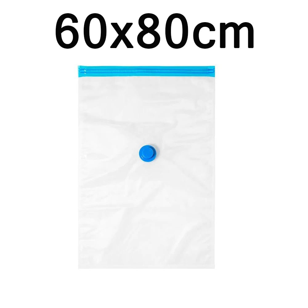 Vacuum Storage Bags Set – 6 - Pack Space Saver with Hand Pump for Clothes, Bedding & Travel Organization - Kyrafy