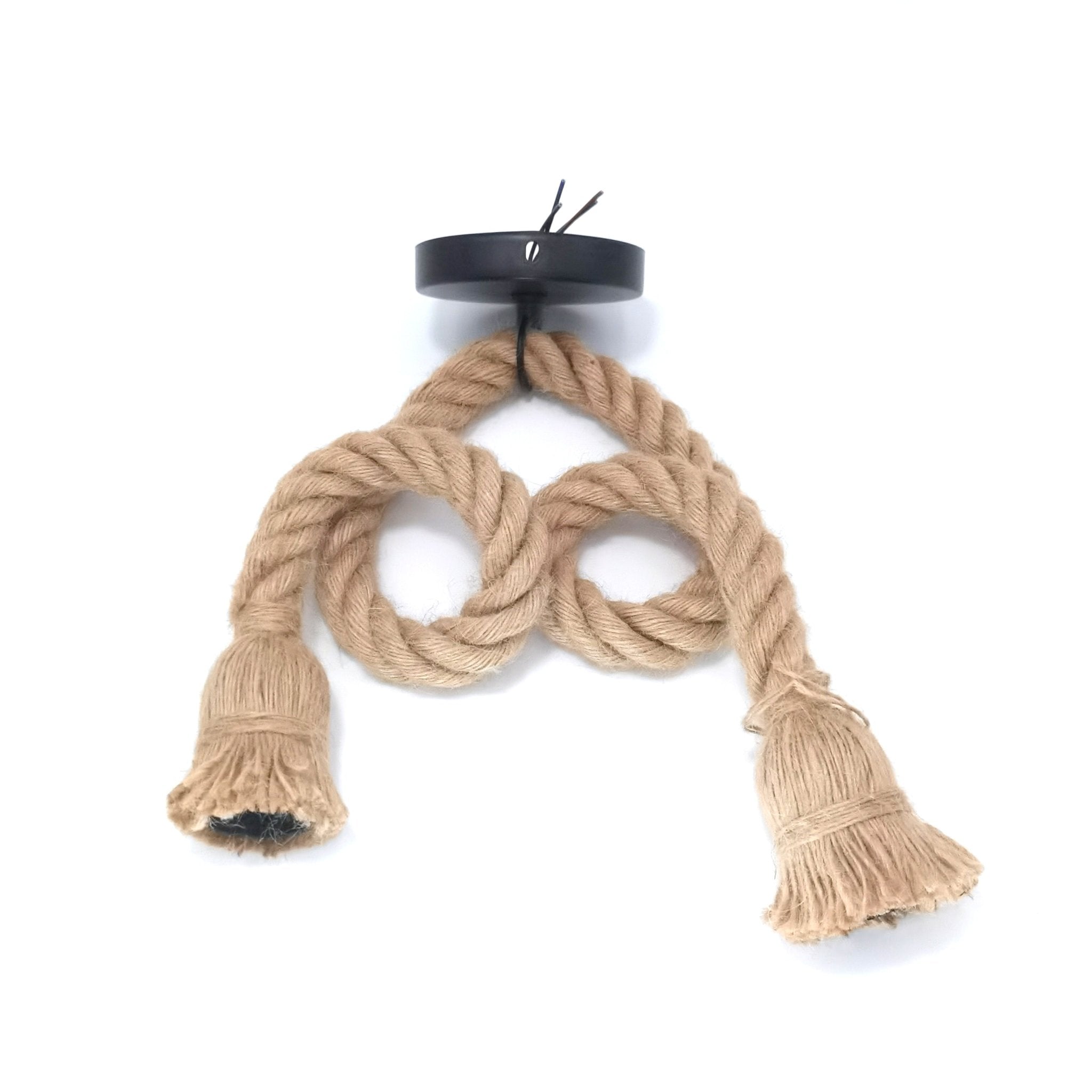 Vintage Twisted Rope Pendant Light - Hand Knitted Hemp for Bedroom & Cafe - Kyrafy