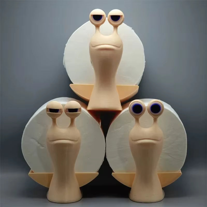 Snail-Shaped Toilet Paper Holder – Cute Bathroom Tissue Dispenser & Desk Organizer