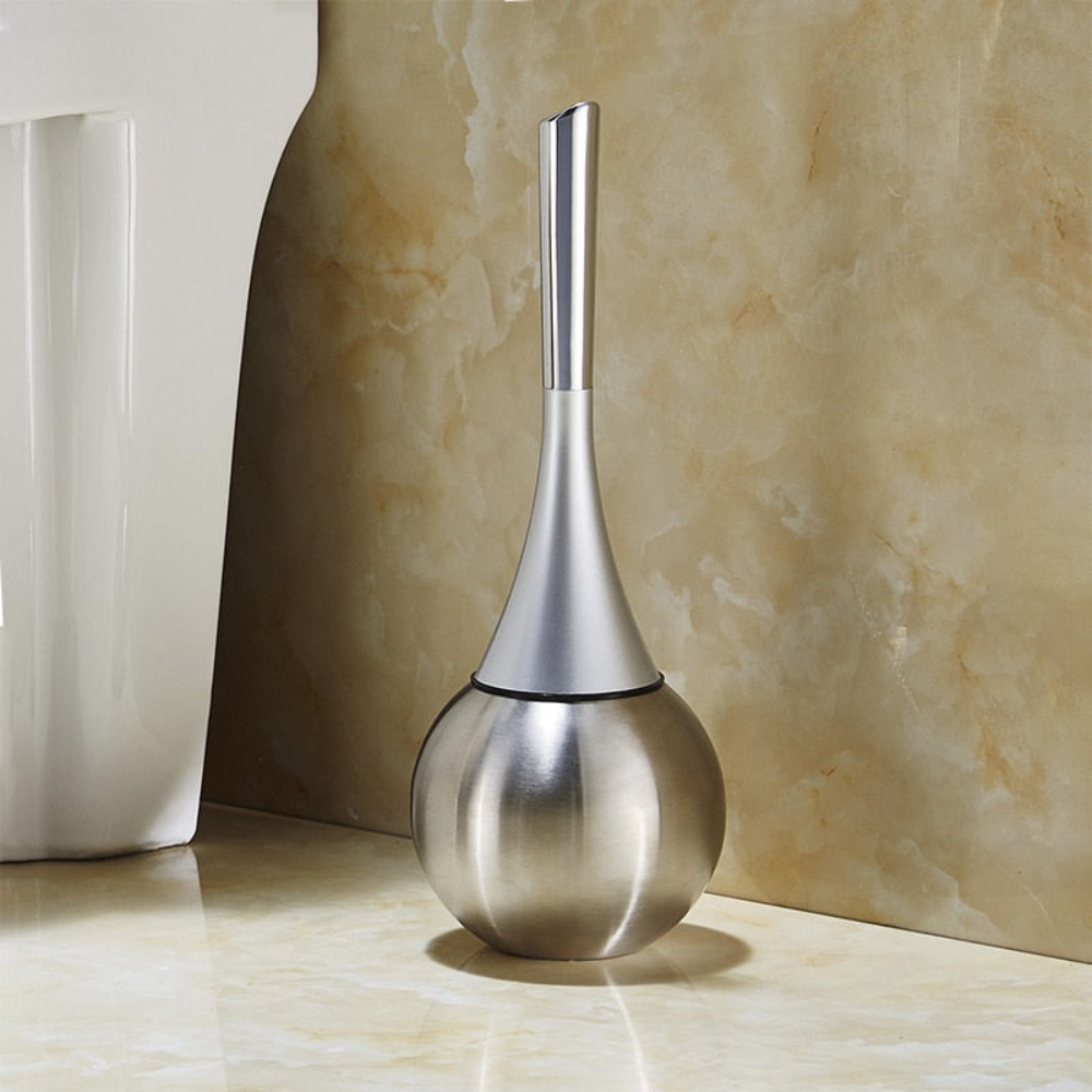 Bathroom Elegant Toilet Brush Set | Modern Holder with Hygienic Design