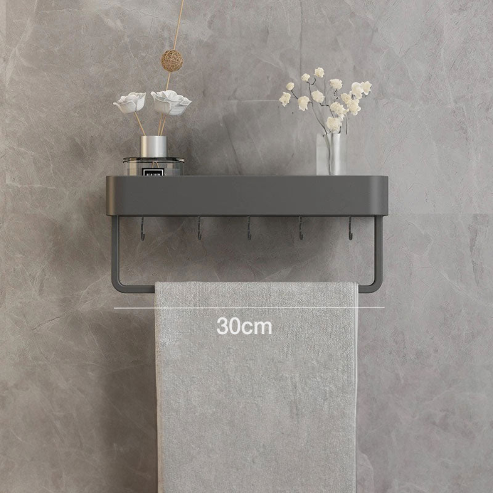 Bathroom Elegant Wall Rack | Contemporary Space Saving Design