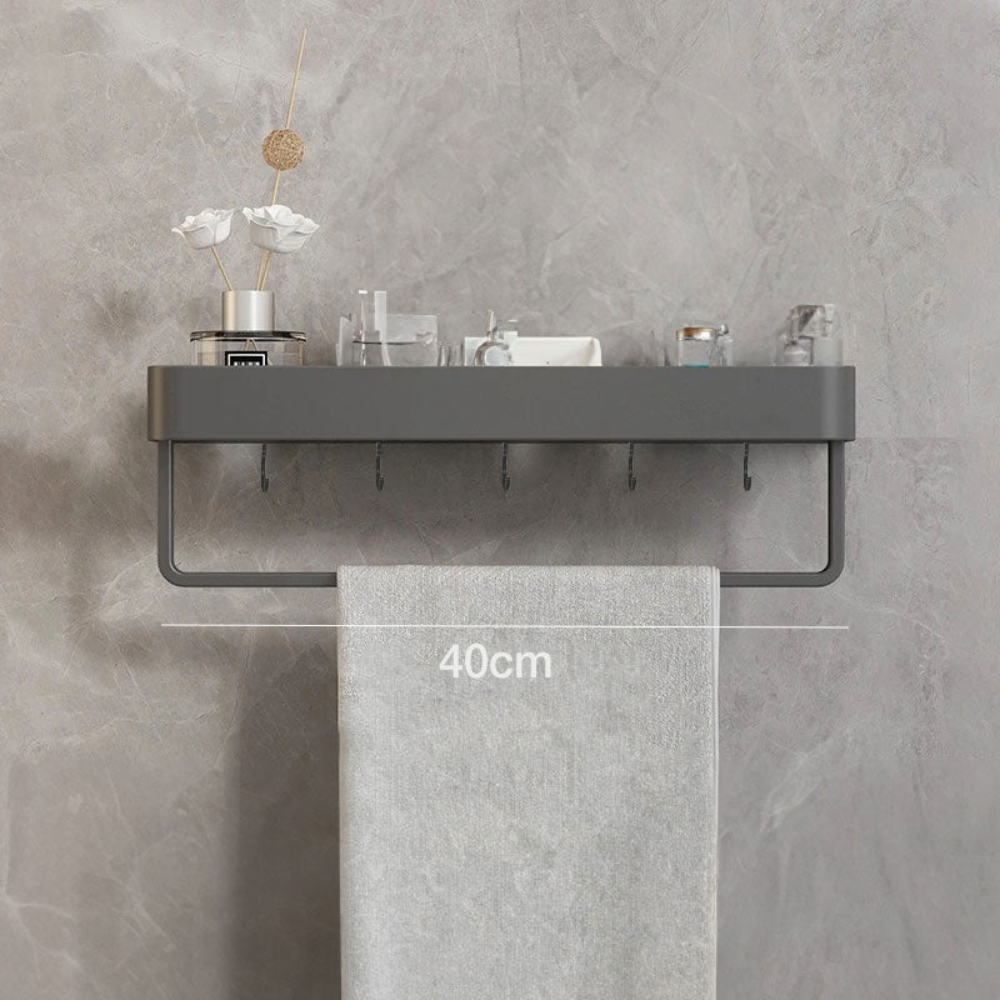 Bathroom Elegant Wall Rack | Contemporary Space Saving Design