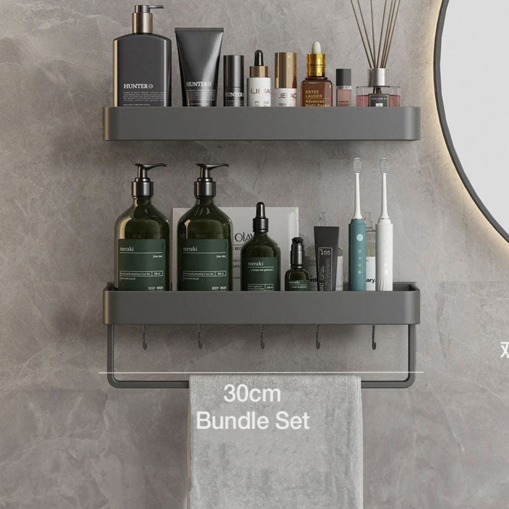 Bathroom Elegant Wall Rack | Contemporary Space Saving Design