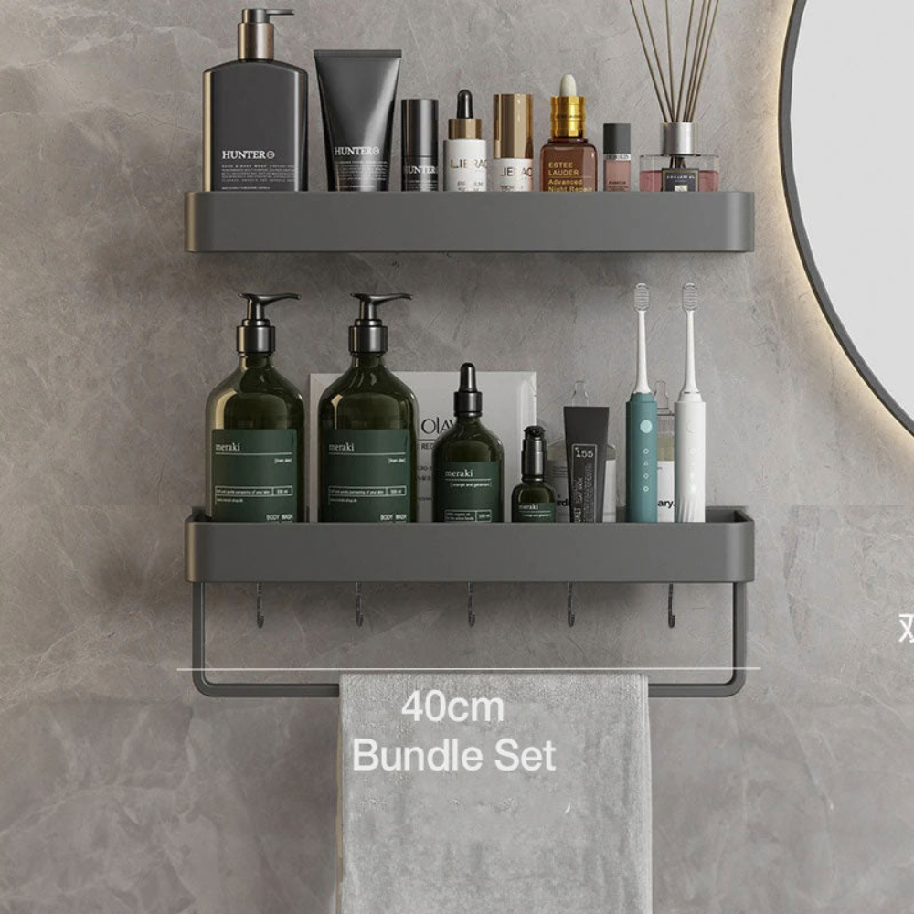 Bathroom Elegant Wall Rack | Contemporary Space Saving Design