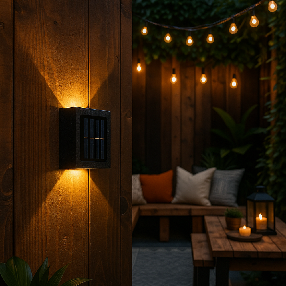Garden Solar LED Wall Lights | Automatic Outdoor Lighting