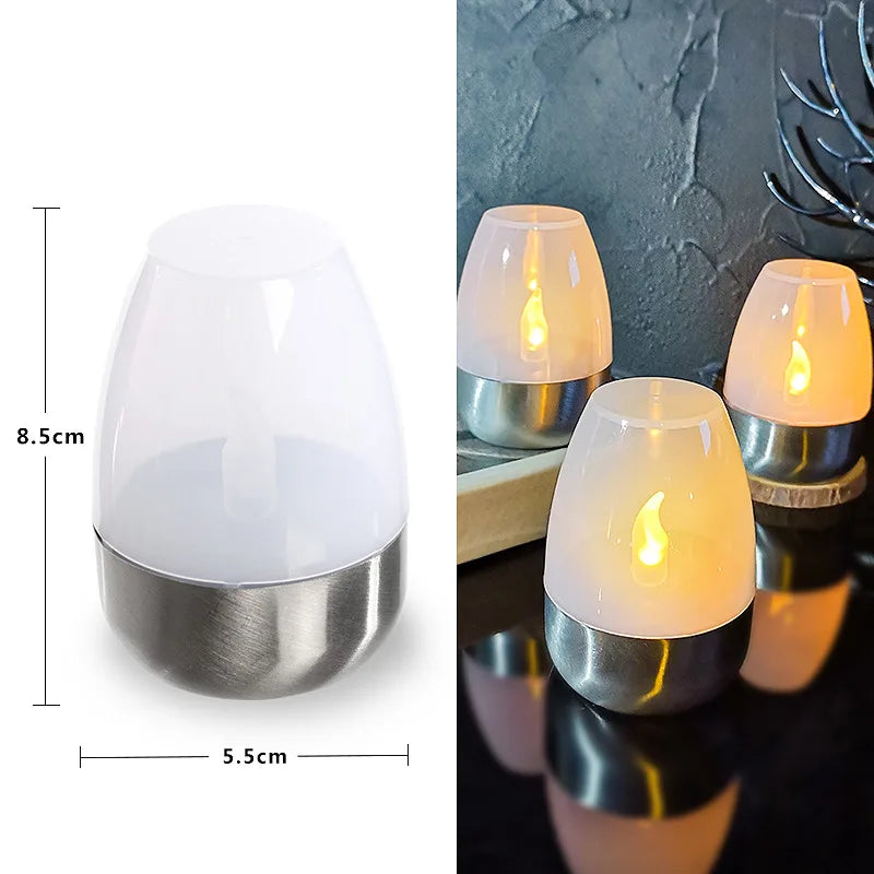 Solar Candle Lamp – Warm Flickering LED Light for Outdoor Garden & Patio Decor