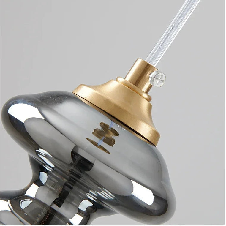 Modern Gold Copper Pendant Light – Elegant LED Ceiling Fixture for Bedroom & Living Room