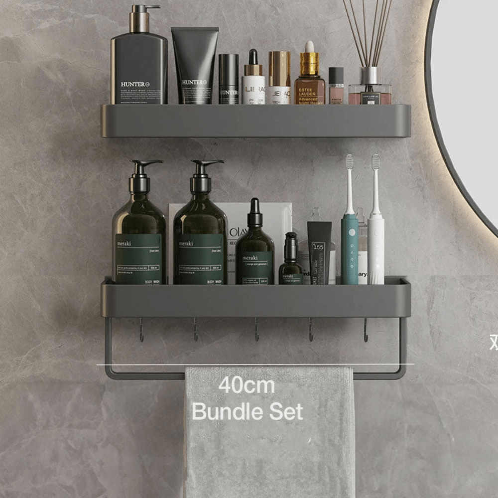 Bathroom Elegant Wall Rack | Contemporary Space Saving Design - Kyrafy