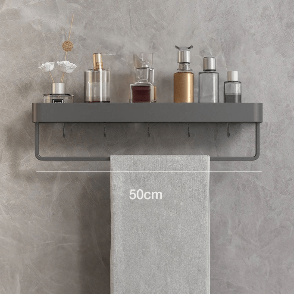 Bathroom Elegant Wall Rack | Contemporary Space Saving Design - Kyrafy