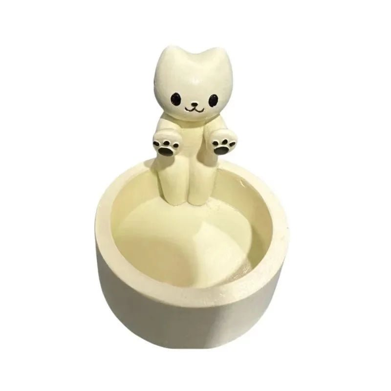 Cat - Shaped Aromatherapy Candle Holder – Creative Ceramic Candlestick for Home Decor - Kyrafy
